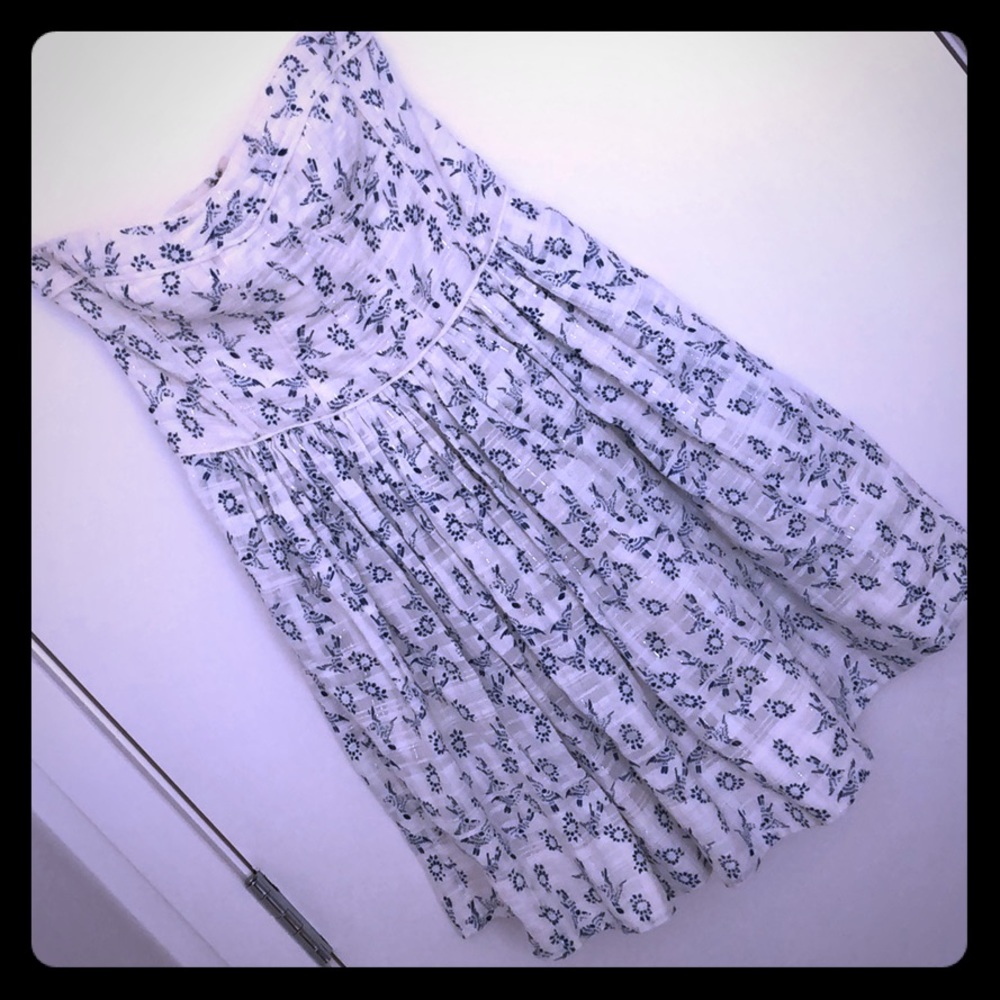REBECCA TAYLOR - dress!  Blue/wht/sparkle sz 0